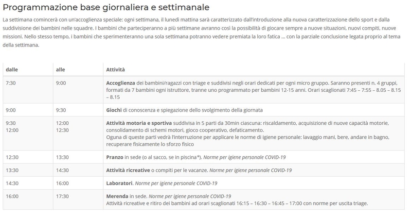 yuppies camp estivi 2