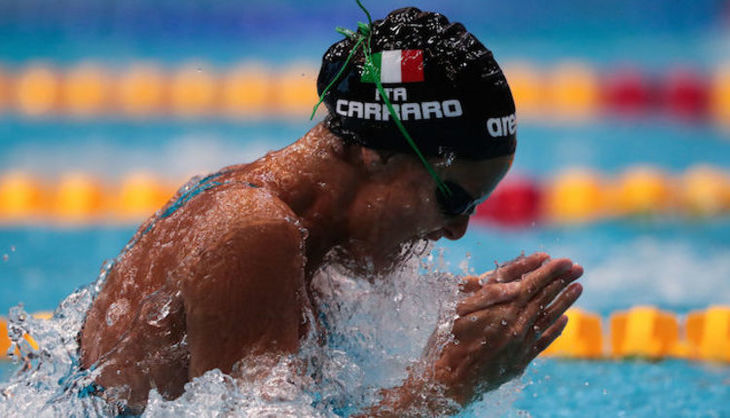 Martina Carraro il nuoto CSI sul podio Mondiale 1