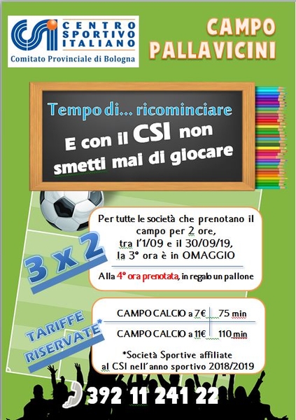 campo pallavicini settembre PROMO