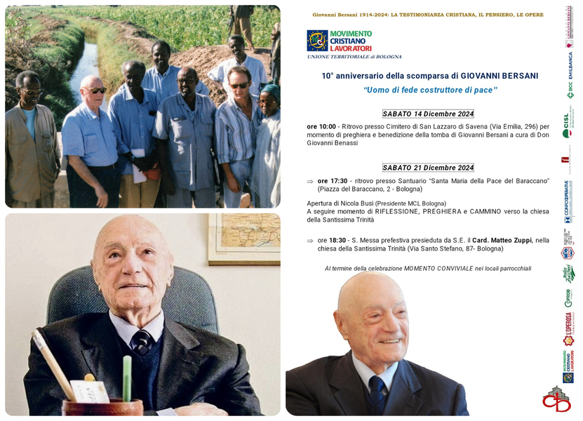 Giovanni Bersani uomo di fede costruttore di pace