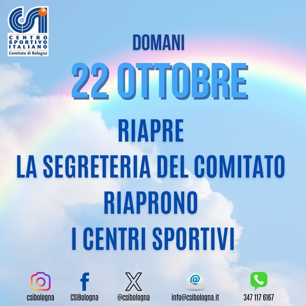 Riapre la Segreteria del Comitato