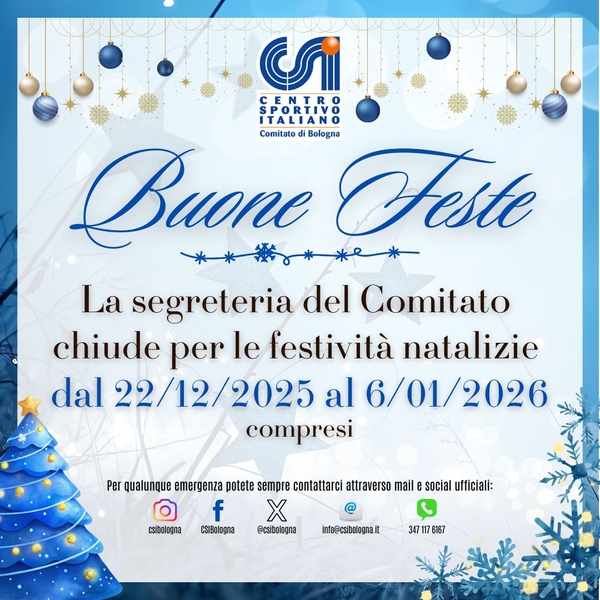 chiusura natale 2025 blu