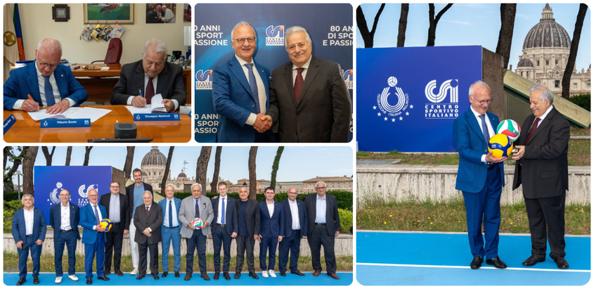 Una firma storica per il futuro della pallavolo italiana la convenzione Fipav Csi