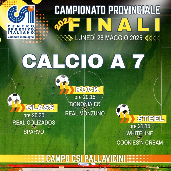 CALCIO a 7 FINALI 20242025 lunedi 26