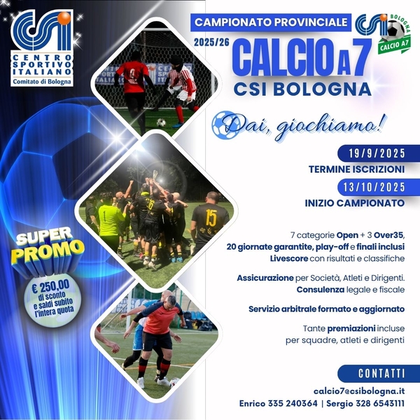 CALCIO a 7 blu 202526