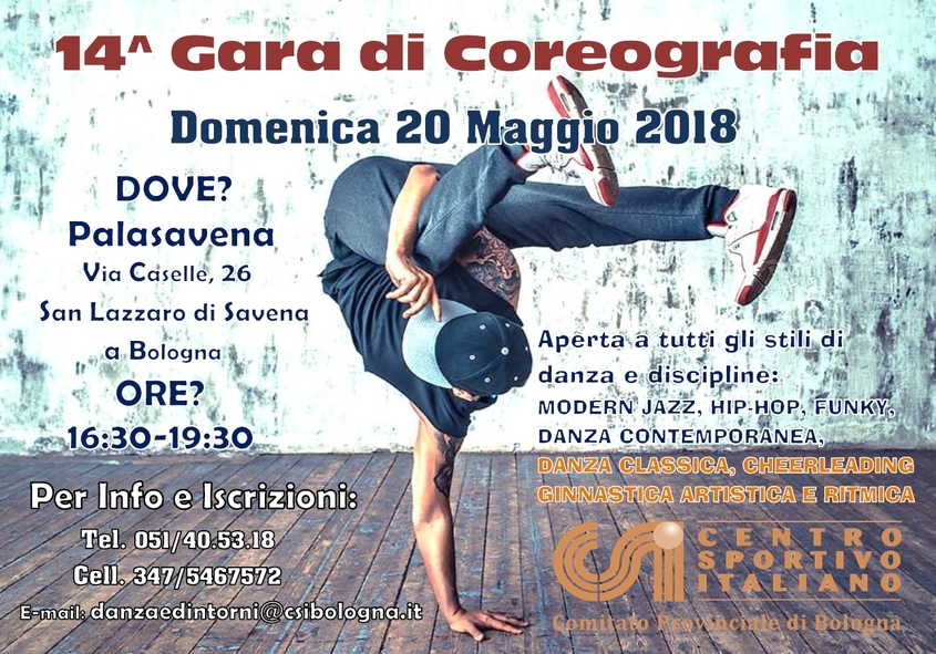 14 gara di coreografia 2018