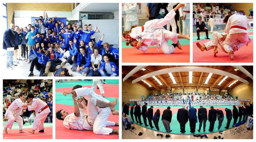 Campionati Nazionali di Judo del Csi vincono San Mamolo 2000 e J.C. Waylog Manutenta collage