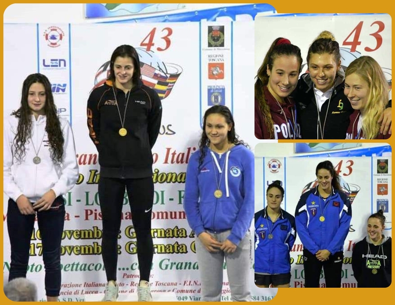 Un fine settimana a tutto nuoto per Azzurra 91 CSI Bologna collage