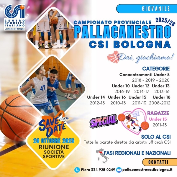 PALLCANESTRO GIOVANILE 2526 PRIMA