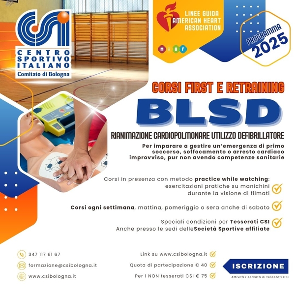 FORMAZIONE blsd CORSI 2025