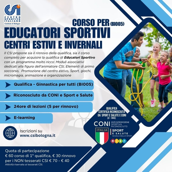educatori sportivi 2025