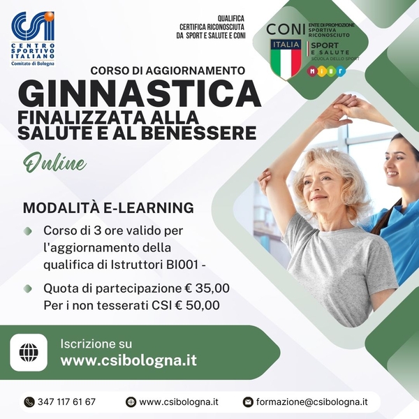 ginnastica finalizzata salute aggironamento