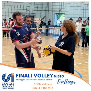 a. PALLAVOLO   MISTO   1 classificato misto eccellenza    GNU TIM MIX