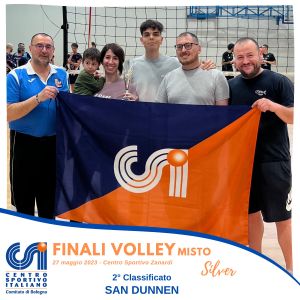 e. PALLAVOLO   MISTO   2 classificato misto silver   SAN DUNNEN