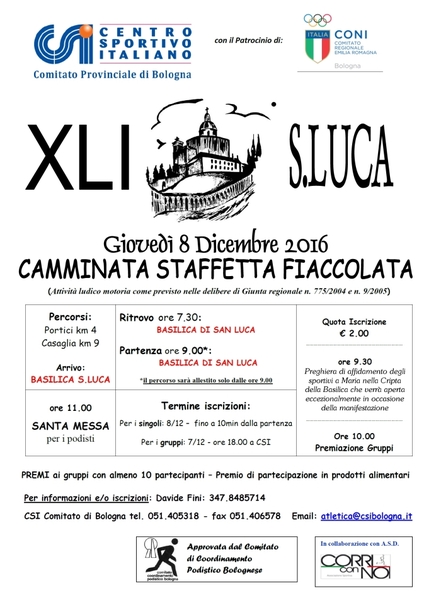 Camminata di San Luca 41 edizione 1