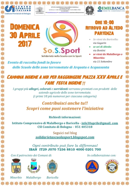 So.S.Sport evento di raccolta fondi