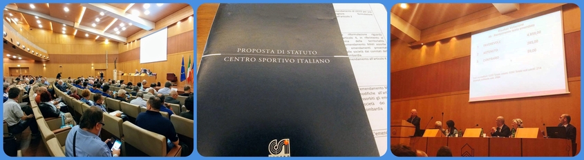 Il C.S.I. guarda al futuro approvato a grande maggioranza il nuovo Statuto. collage