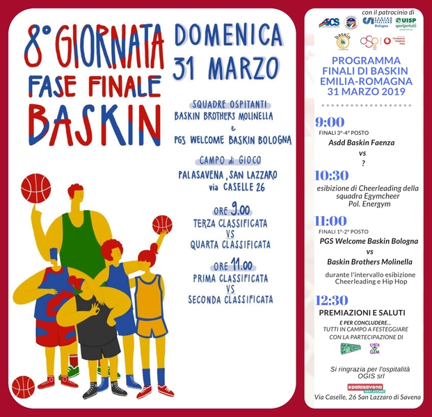 Finali di Baskin Emilia Romagna il 313 al PalaSavena