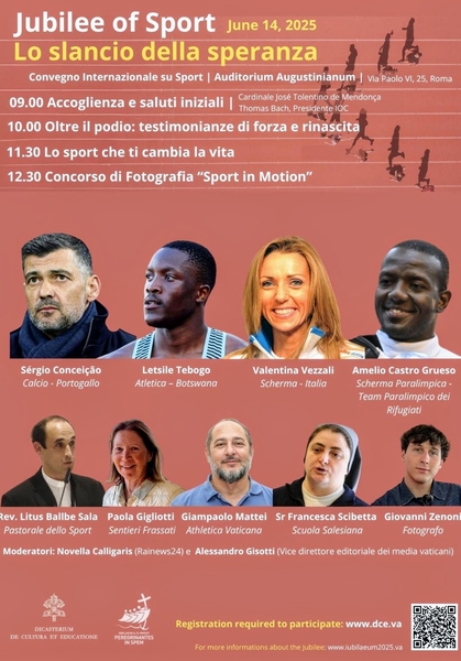 Il 14 e 15 Giugno a Roma il Giubileo dello Sport programma 2