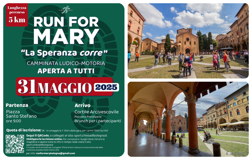 Sabato 31 maggio torna la Run for Mary